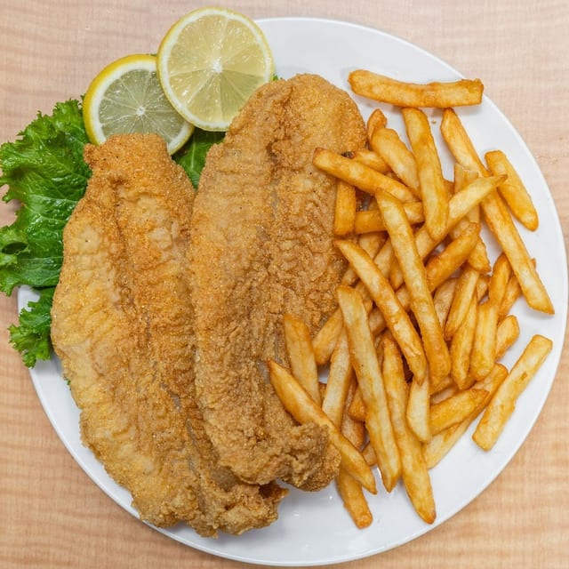 2 Pc Catfish Fillet No Fries.
