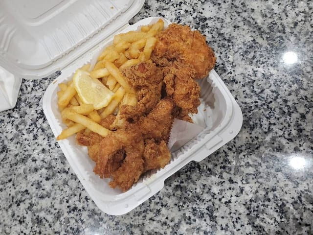 3 Tenders & 3 Jumbo Shrimp.