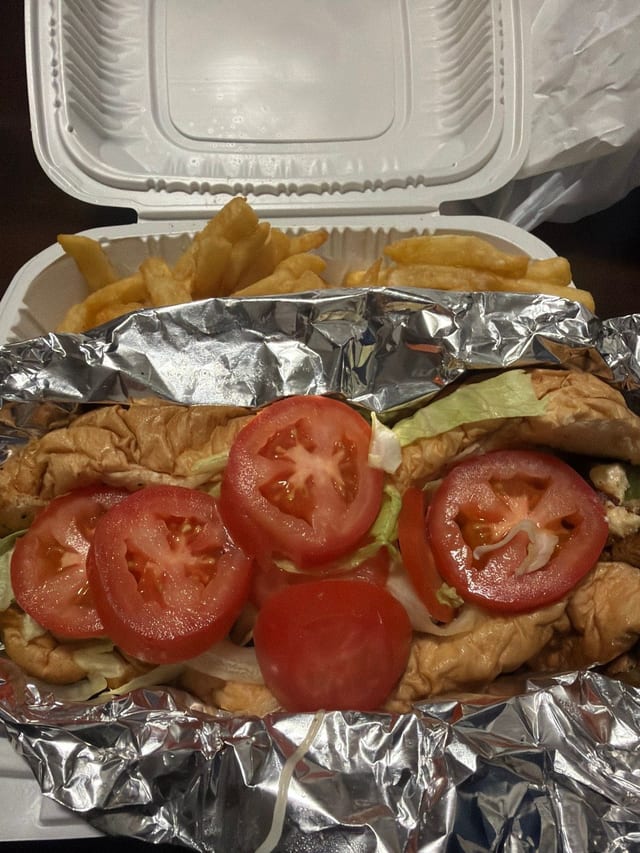 CHICKEN Philly Cheesesteak.