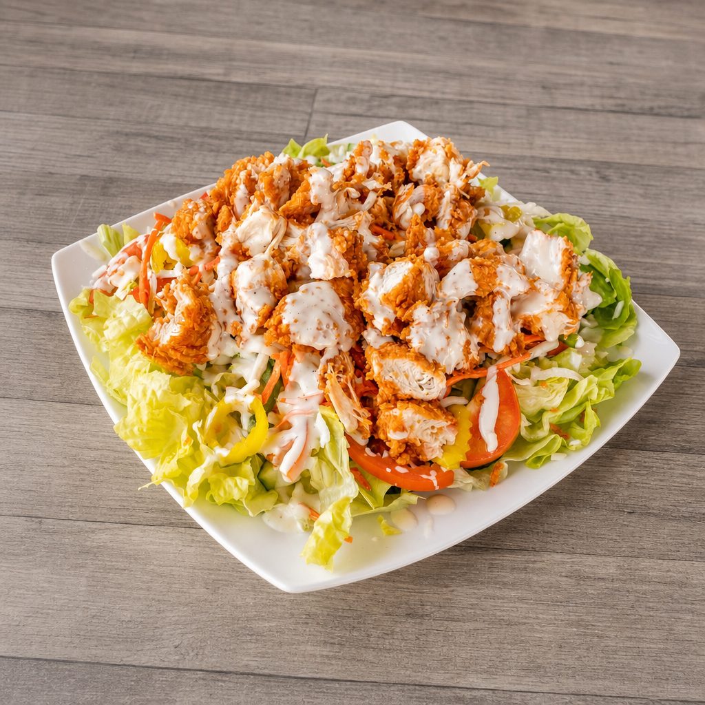 Juicy Chicken Tender Salad.