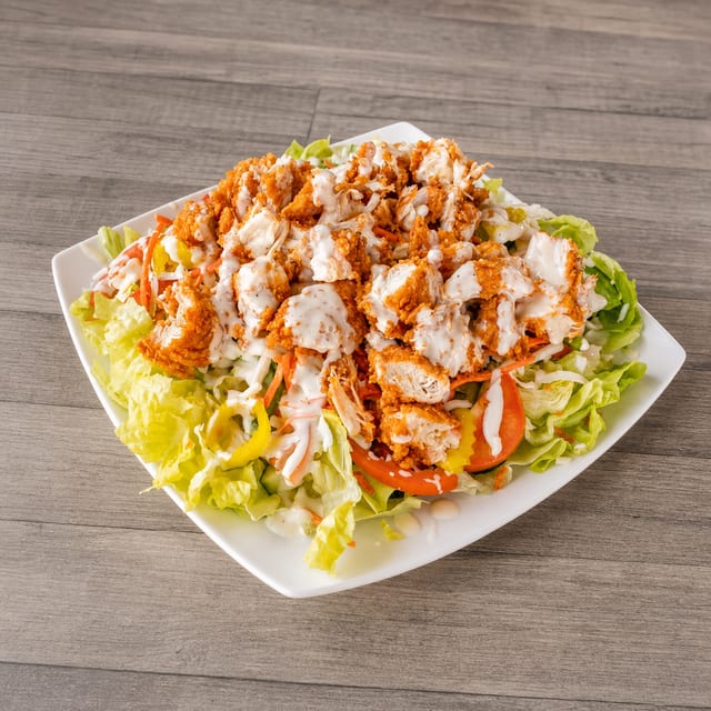 Juicy Chicken Tender Salad.
