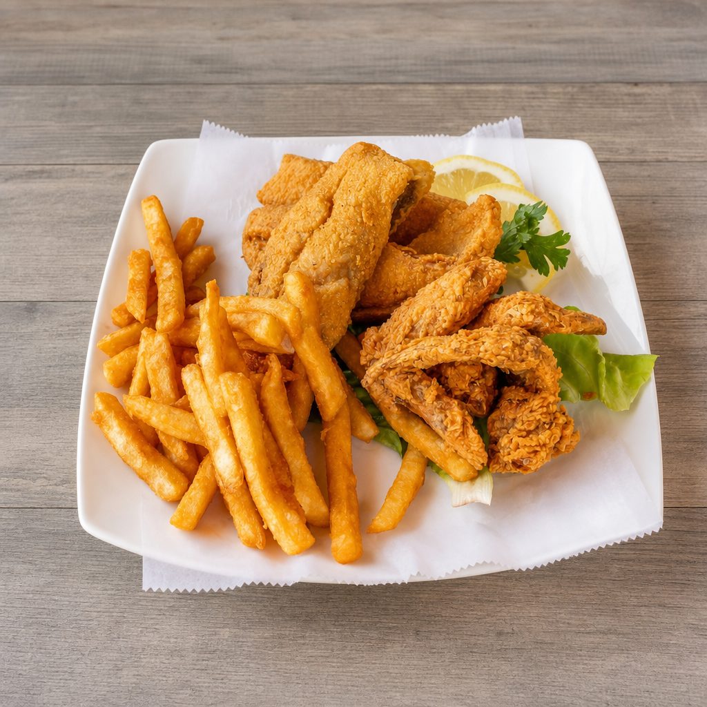 5 Wings\5 Fish ( Perch OR Whiting).
