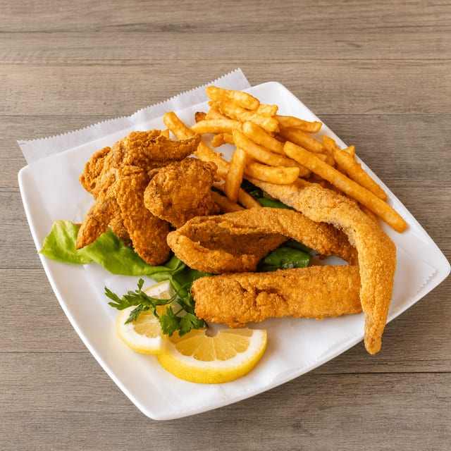 3 Wings & 3 Whiting.