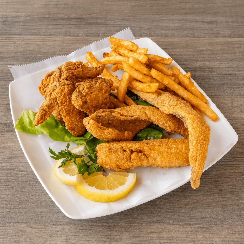 2 Wings & 2 Whiting.