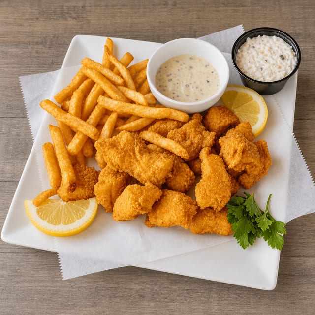 7 Catfish Nuggets.