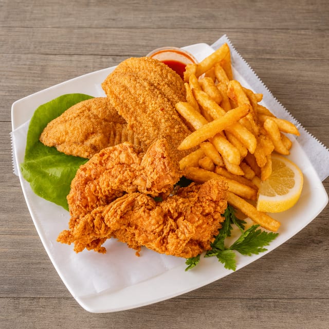 2 Tenders + 2 Catfish Fillet.