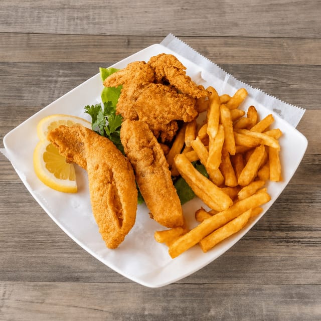 3 Wings + 2 Tilapia.