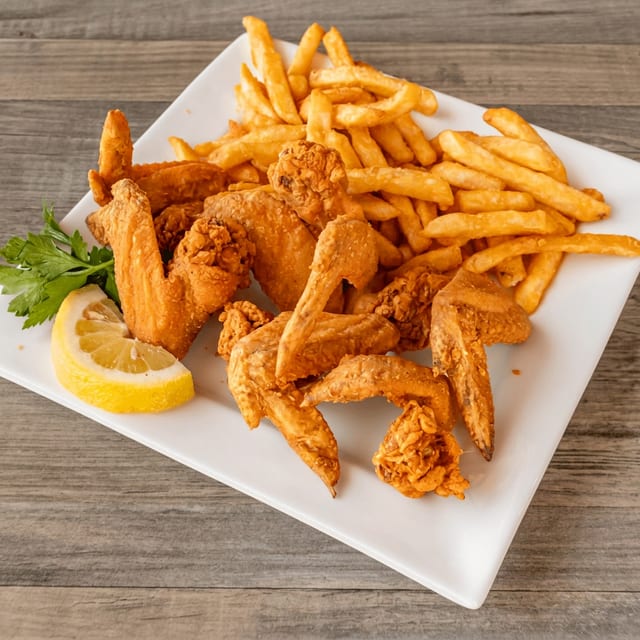 15 Wings With Fries.