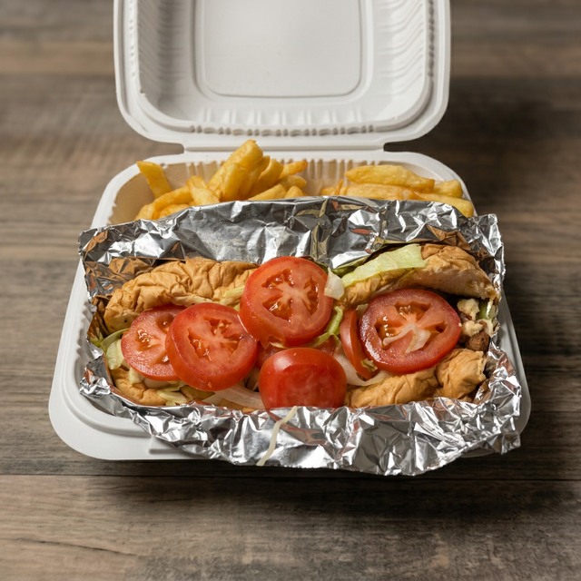 CHICKEN Philly Cheesesteak.